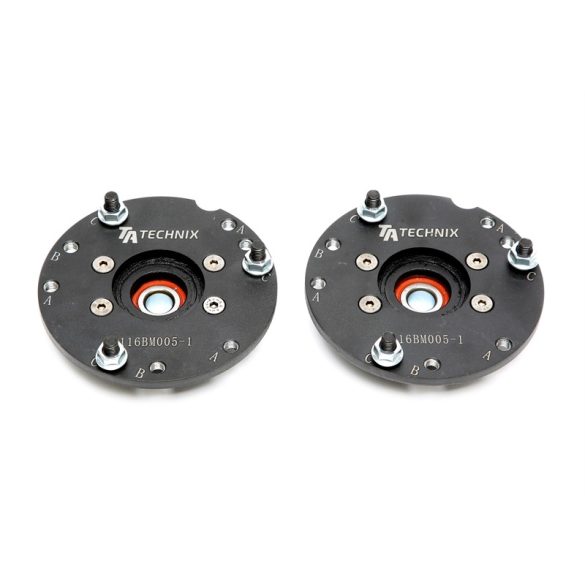 TA Technix Tieferlegungs - Domlager Set / Vorderachse-​20mm / Airride / Luftfahrwerk +Gewindefahrwerk passend für BMW 1er / 3er / 5er / 6er / 7er / E9 / X1