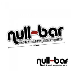 nullbar Sticker 12cm