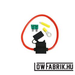   Biztosítéktartó 6mm² 30A, rögzítő anyaggal és biztosítékkal együtt