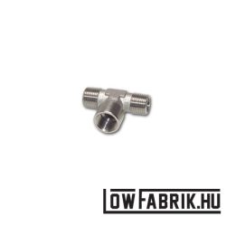 T csatlakozó 2x külső - 1x belső menettel 